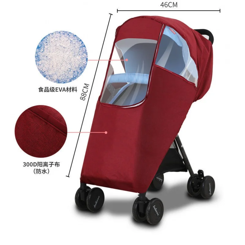 

Baby Stroller Rain Cover Stroller Windshield Umbrella Car Windshield Cozy Raincoat Trolley Cover