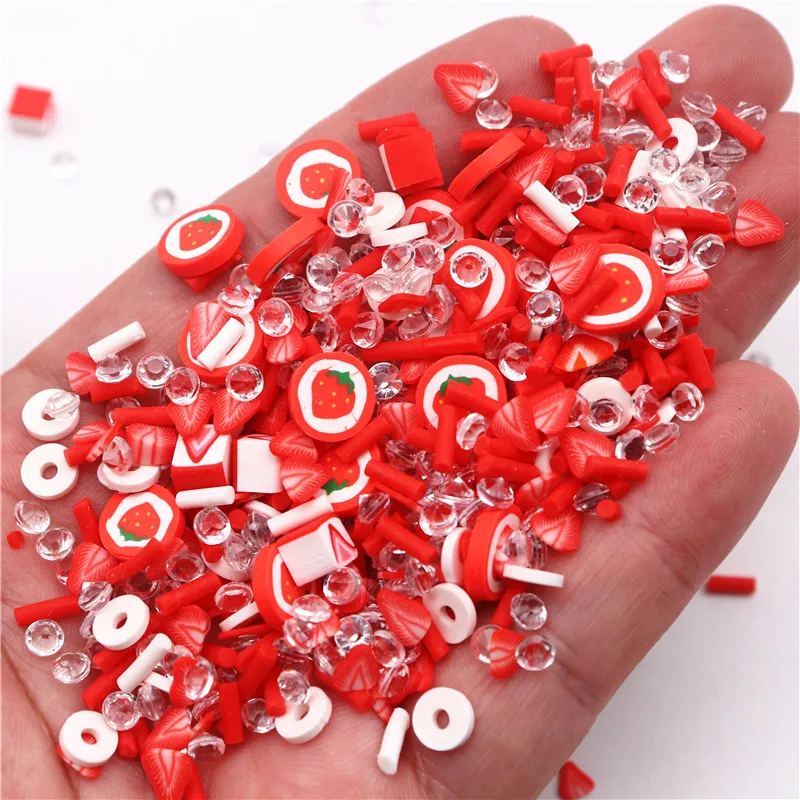 Polymer Clay 20g Flower Fruits Hot Soft Clay Slices for Nail Art