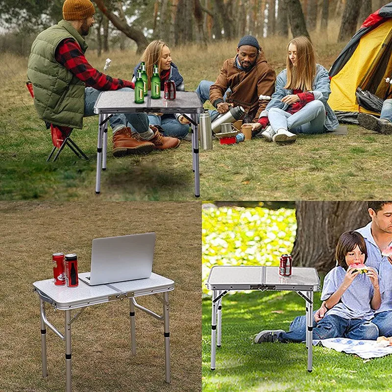 Foldable Portable Table Outdoor Furniture Picnic Camping Equipment Computer Bed Tables Ultra Light Folding Desk Aluminium Alloy foldable table