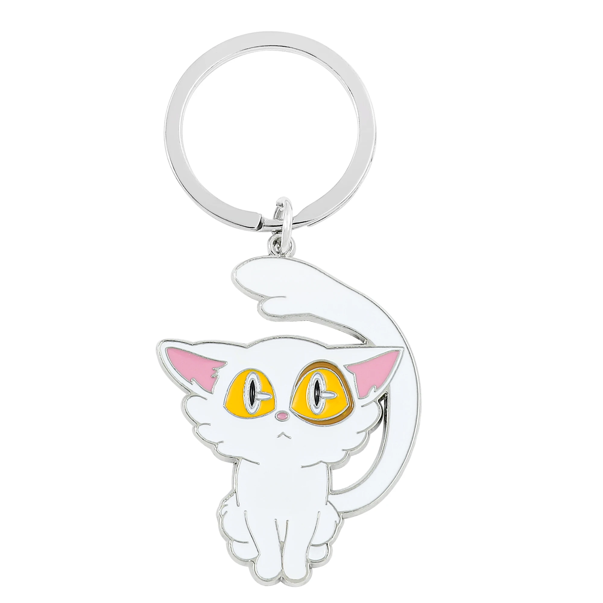 

Anime Movie Suzume Keychain Daijin Cat Figure Metal Pendant Keyring Bag Accessories Car Key Chain Jewelry Fans Gift