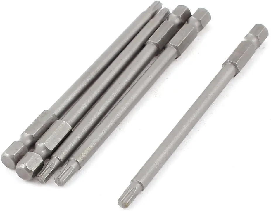 

Kidisoii a15060400ux0168 1/4 Inch Hex Shank T8 Magnetic Power Tool Torx Screwdriver Bits 5pcs (Pack of 5)