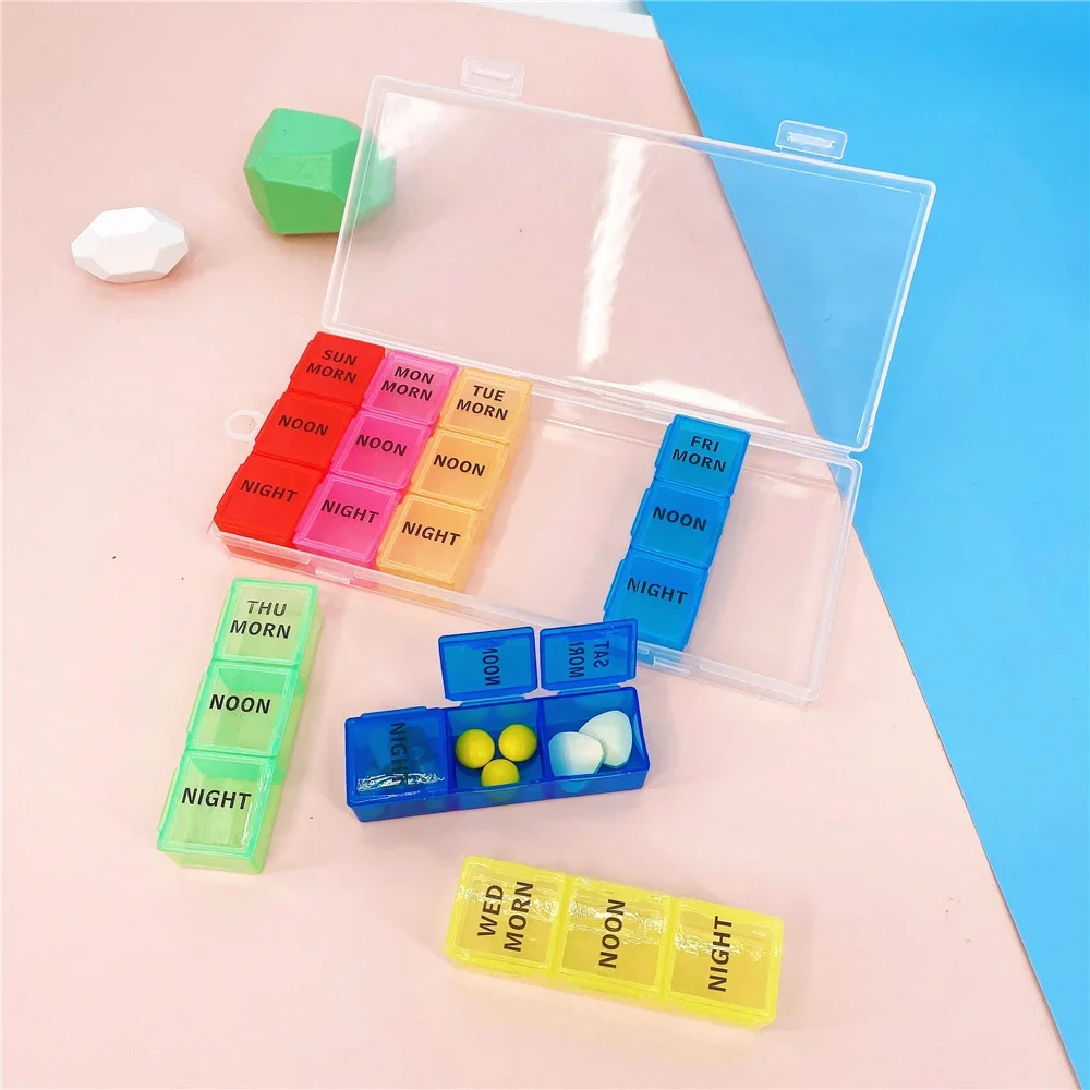 2 Portapillole Settimanali, Portapillole Da 7 Giorni, Portapillole Giornaliero,portapillole AM/PM Per Integratori Medici,olio Di Pesce, Bianco E Nero | Leroy Merlin - Foto 4