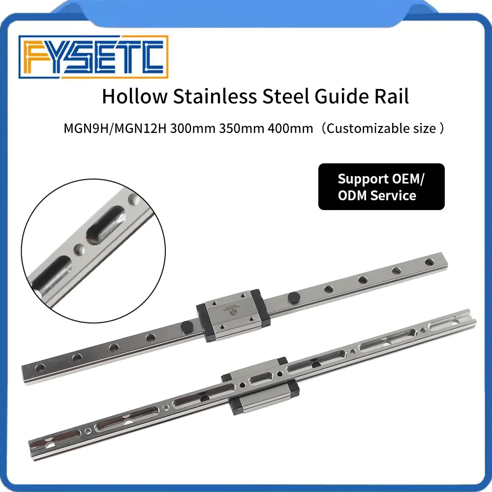Fysetc-trilho Oco Atualizado para Impressora 3d Trilho de Guia Linear Transporte Peça de Impressora 3d Mgn12h Mgn9h 300 mm 350 mm 400 mm