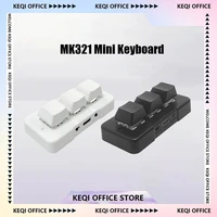 MK321 Pro Wireless Keyboard MK321U Wired Keyboard 3-key Mini Keyboard Customized Game Multimedia Accessories Gifts