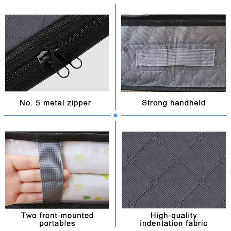 Foldable Under Bed Storage Containers With Clear Window Underbed Toy Organizers And Clothing Storage Bags Closet Storage Bins