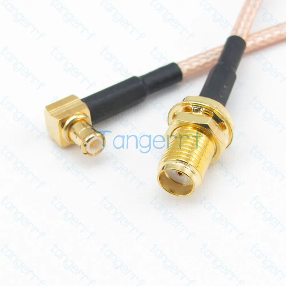 

RG316 MCX Male Right Angel 90Degree to SMA Female Bulkhead Jack RF Pigtail Cable RG-316 Low Loss Coaxial High Quality Tangerrf