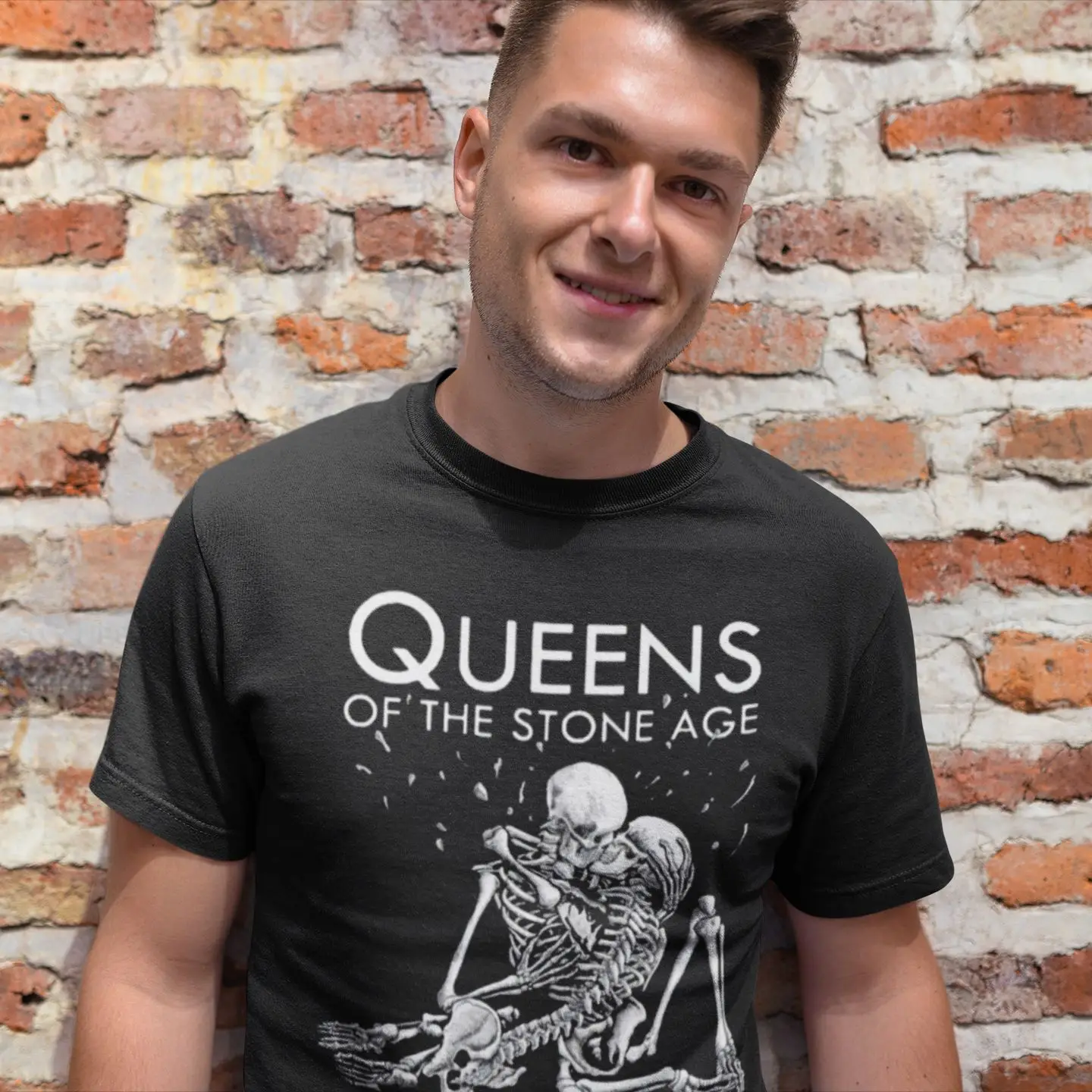 forkæle Hold op deres Queens Stone Age T-shirt | Queens Stone Age Shirts | Queens Tshirt | Kiss  Stone | Fun Shirt - T-shirts - Aliexpress