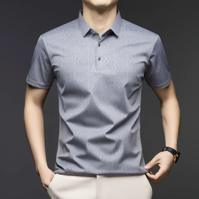 TFETTERS Brand 2025 Summer Short Sleeve T-shirt Men All Match Comfortable Full Letter Print Men's T Shirt Tops Work Man Clothes 1