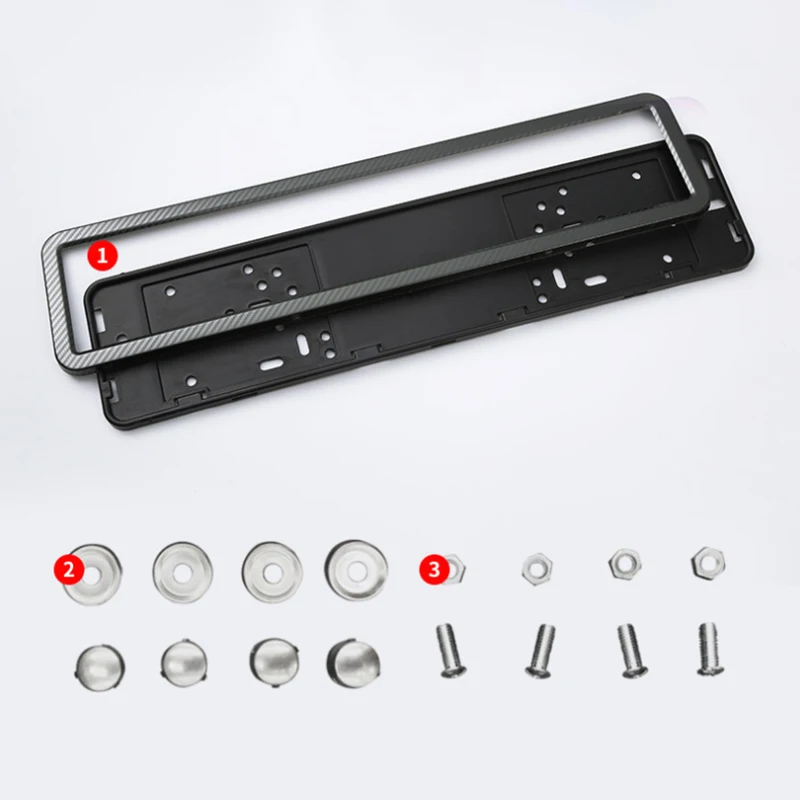 Car Universal UK EU Euro European German Russian license plate frame