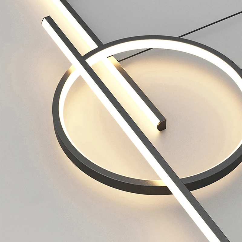Smart LED Pendant Light Restaurant Hanging Lamp Remote Control Adjustable Color Temperature Brightness Living Room Home Lights 6