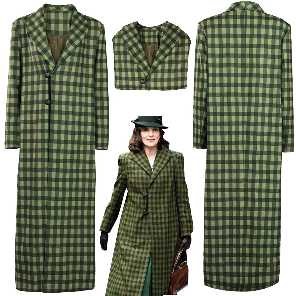 

Ariadne Oliver Cosplay Women Coat 2023 Movie A Haunting In Venice Costume Disguise Adult Girls Outfits Halloween RolePlay Suits