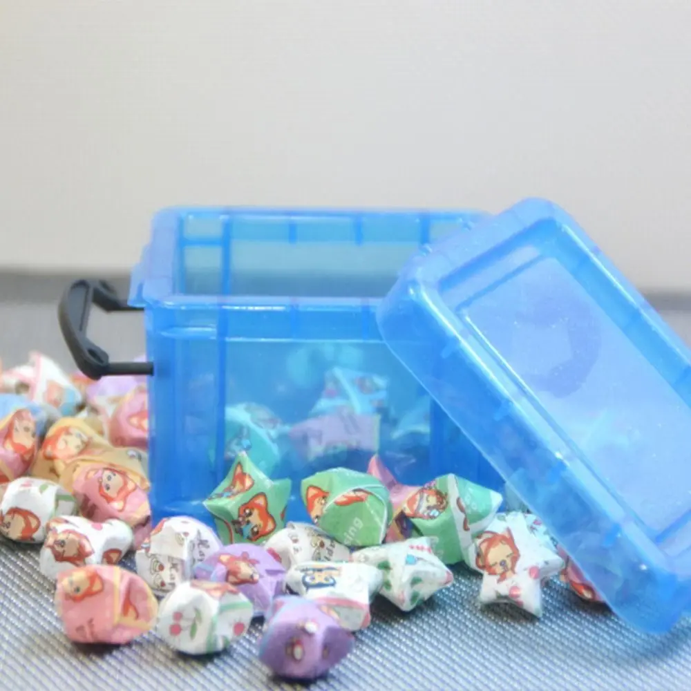 Candy Color Buckle Storage Box Desktop Sundries Organizer Cute Mini Jewelry Organizer Box Hair Clips Container