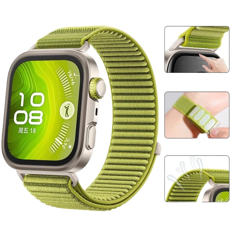 Nylon Woven Strap For Huawei Watch Fit 4 Pro Fit4 Fit3 Sports Wristband for Huawei Watch Fit 3/4 4Pro Official Color Bracelet