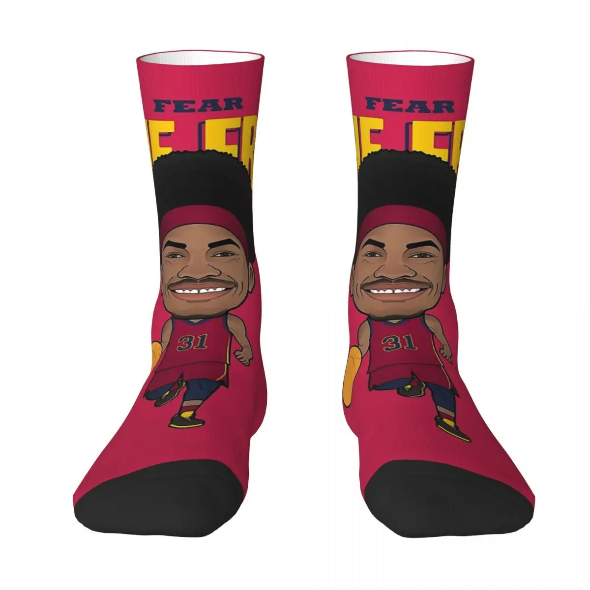 

Fashion Print The Fro Men Women Crew Socks Spring Summer Autumn Winter Basketball Funny 3D Printed un Dress Socks