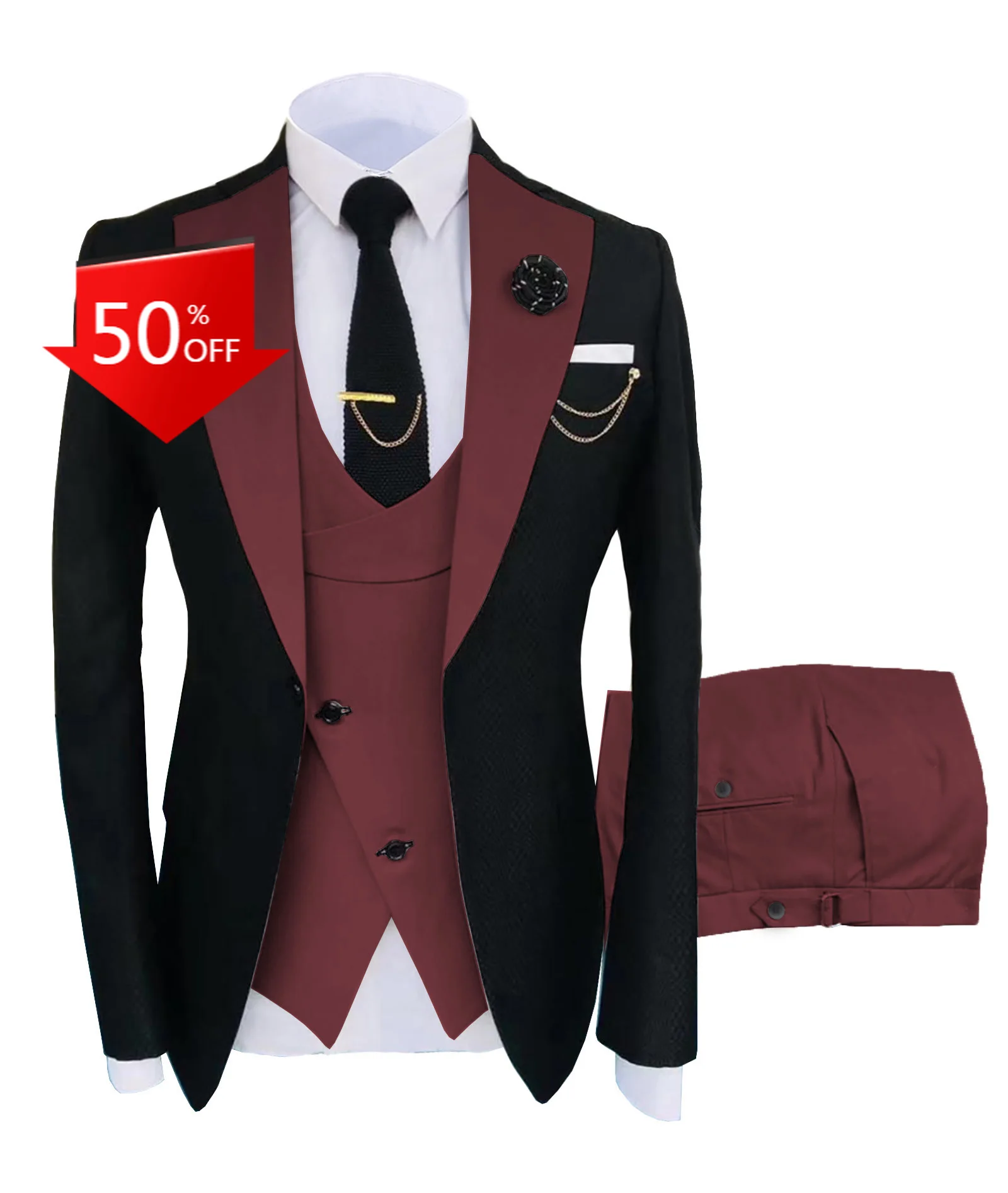 

Fashion 3 Pieces Men Suit Formal Business Suits Champagne Beige Tailor Made Tuxedos for Wedding Business Groom Blazer+Pants+Vest