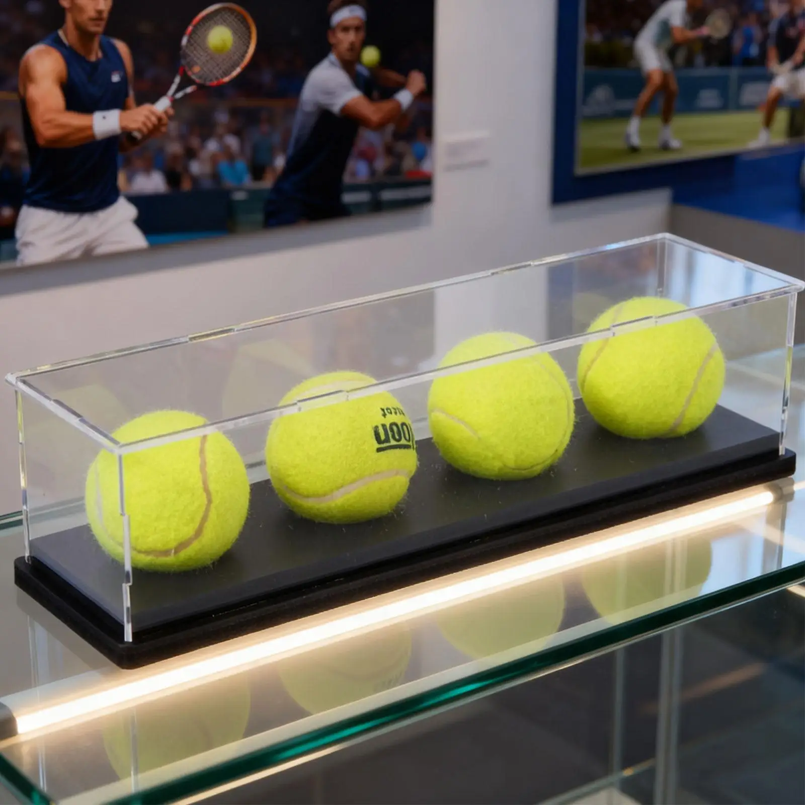 Бейсбольна вітрина Вітрина Бейсбольний тримач Дисплей Стенд Прозорий тримач тенісного м'яча для гольфу Більярд з автографом Колекціонування