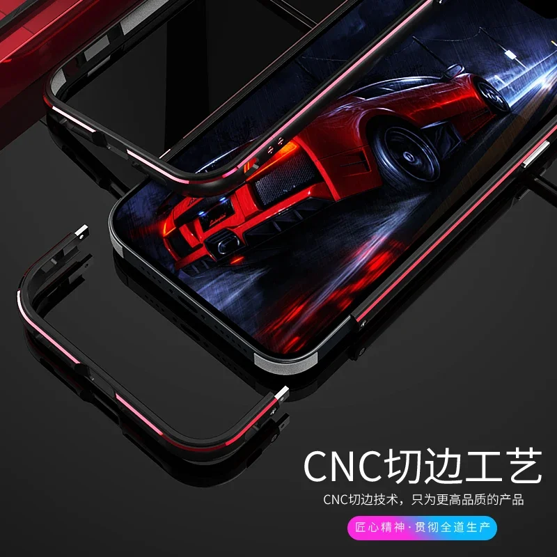 Aluminum Metal Bumper For iPhone 15 14 13 12 14 Pro/15 Pro/13 Pro Max Mini iPhone14 Plus Cover CASE Len Carmera+Frame Protector