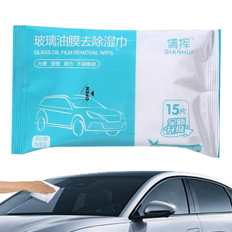 

Glass Oil Film Remover Wipes Wet Wipes For Cleaning Car Glass Clean And Traceless Cleaning Supplies For Car Window Windshield