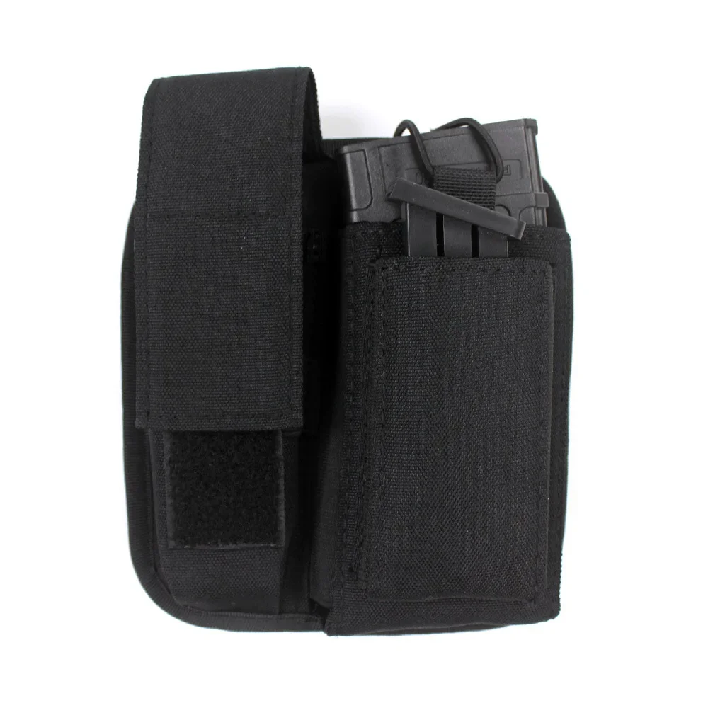 

Tactical 5.56 M4 Molle Double Rifle Magazine Pouch 9mm Pistol Mag Holder Bag Airsoft Hunting Accessaries Mag Pouches