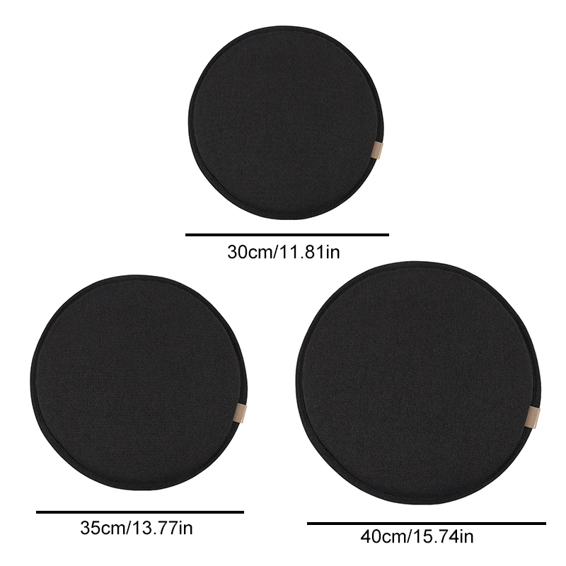 Round Chair Soft Cushion Anti-slip Round Sponge Solid Color Seat Cushion Home Kitchen Bar Stool Chair Cushion Home Textile 6