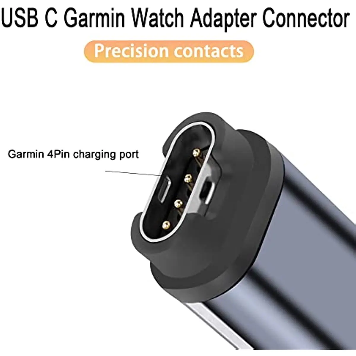 Nku USB Type-C Female to 4Pin Converter Connector Charging Cable Adapter Compatible with Garmin Fenix 5 Approach S60 Smartwatch remax cable adapter storage box phone holder with 60w fast charging cable type c converter multi function usb data cable retrieve card pin