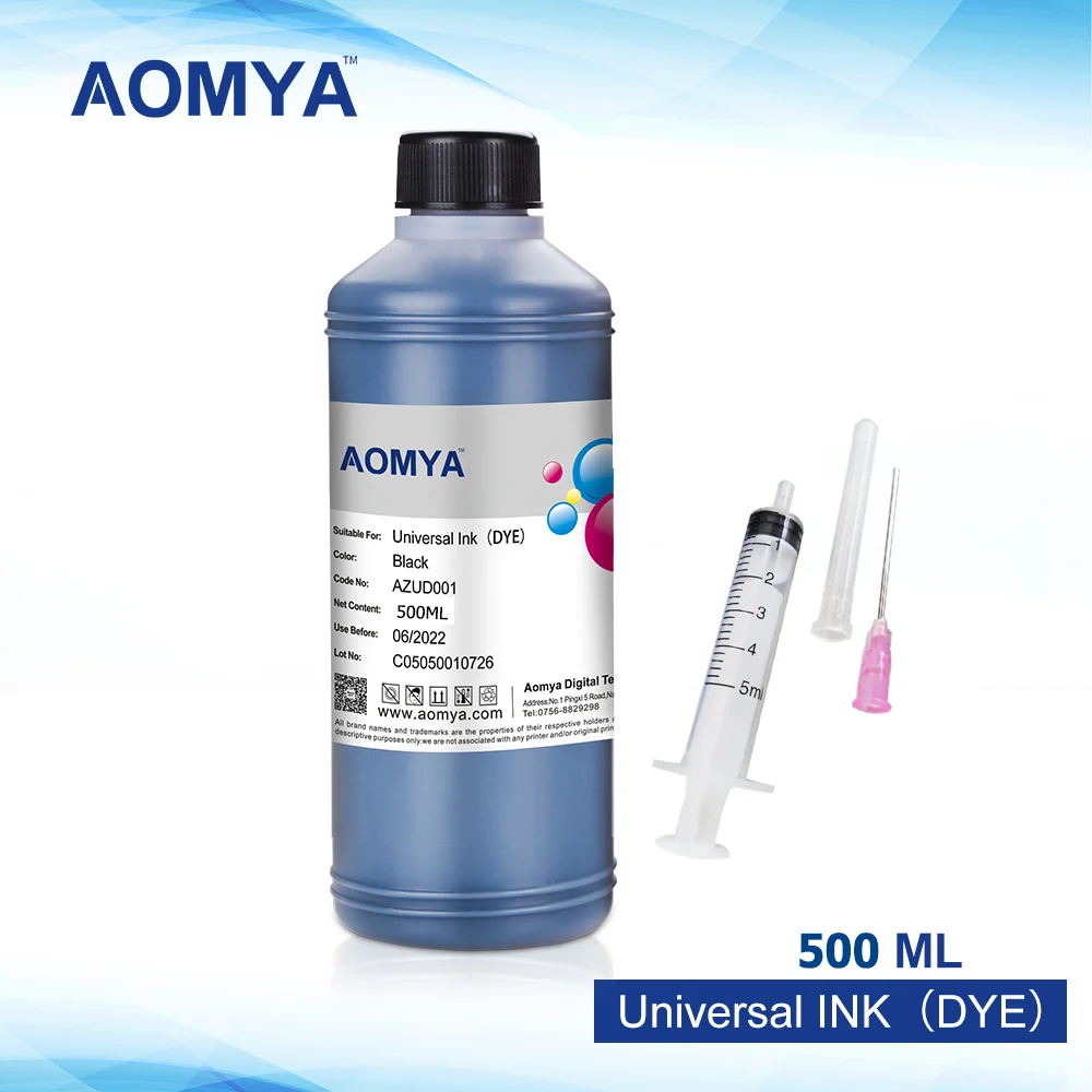 Dye Ink Kit Ink Refill Kit Ink Cartridge Refill Kit 500ML for HP etc