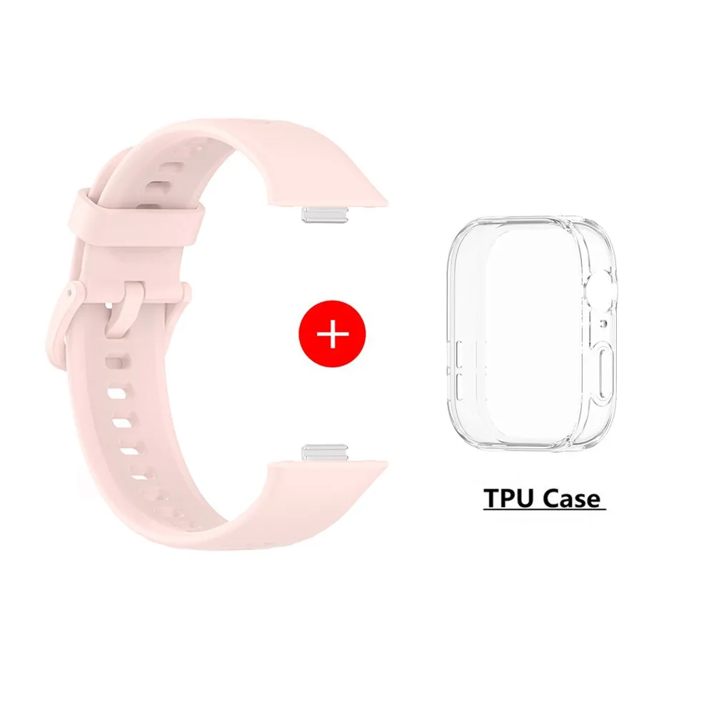 Enhanced Silicone Watch Strap with Case and Screen Protector