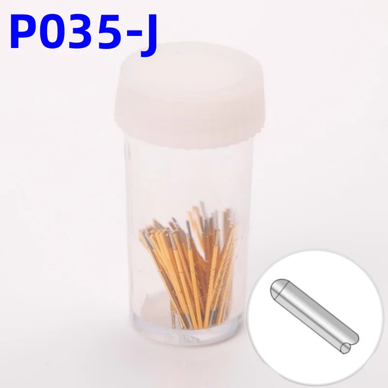 

20/100PCS P035-J Small Round Head Spring Test Probe Pogo Pin P035-J1 Dia 0.35mm Needle Length 12.5mm Circuit Board Test Pin