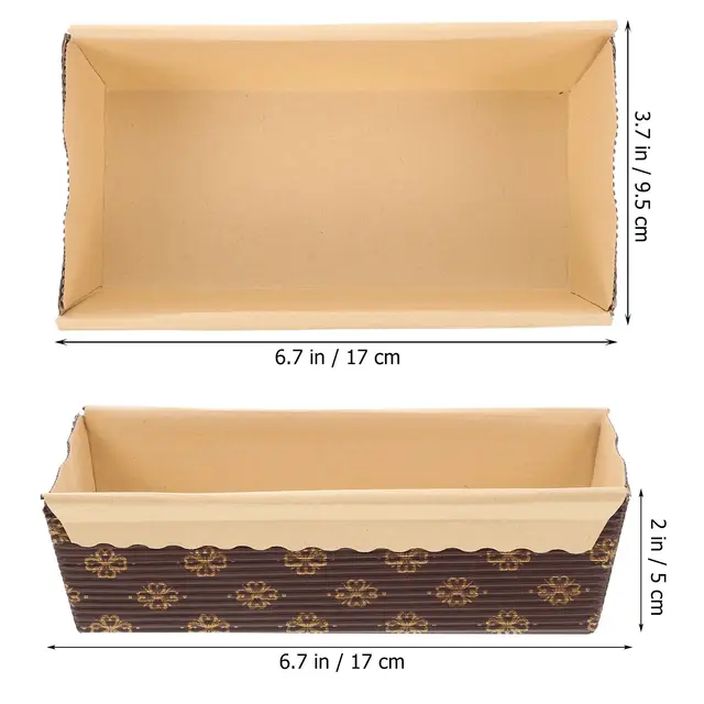 25 Pcs Baking Trays Cake Paper Chiffon Cups Cardboard Loaf Pans for Coffee Liners Mini 4