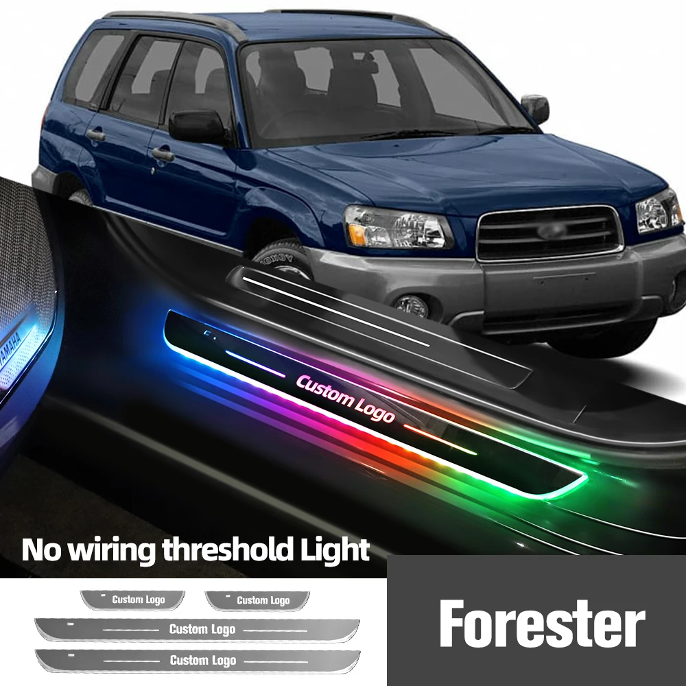 

For Subaru Forester SF SG SH SJ SK 1997-2023 Car Door Sill Light Customized Logo LED Welcome Threshold Pedal Lamp Accessories