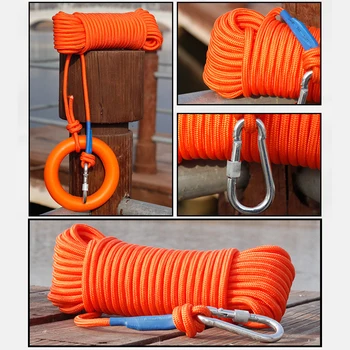 Water Floating Lifesaving Rope Non-slip Emergency Life Saving Rope Professional with Bracelet/Hand Ring Safety Gear Accessories