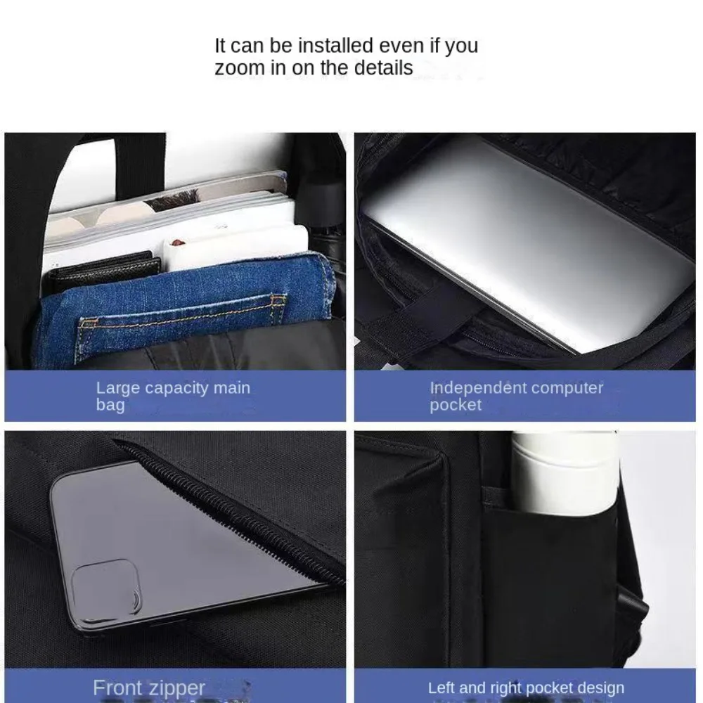 Oxford Cloth Unisex Backpack for School and Travel