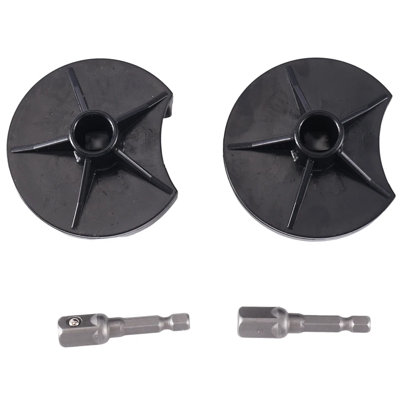 A85M 2PCS Power Adapter Compatible With Sentro Knitting Machine,Crank Handle Adapter For Knitting Black