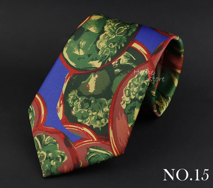 Herren-Krawatten aus Seide und Polyester, Vintage-Stil, floral, kariert, Jacquard, 8 cm, Krawatte, Künstler, Party, Hochzeit, Luxus, Anzug, Hemd, Krawattenzubehör – Detail 15