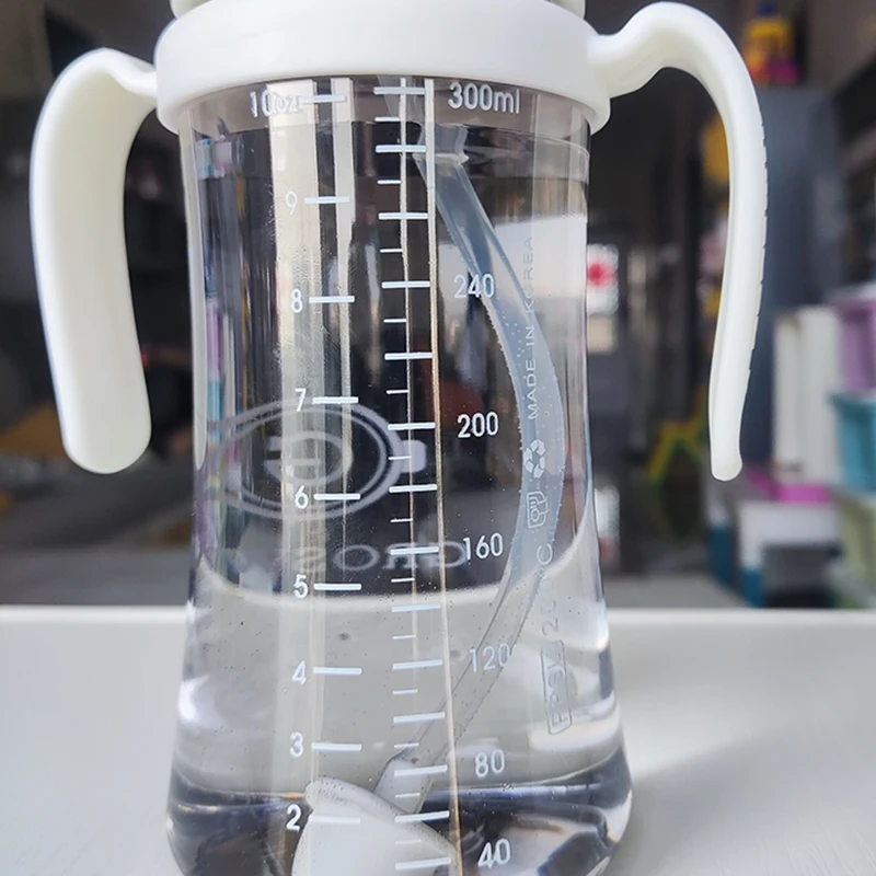 Baby Pp Bottle 3 nipples with Gravity Ball Mark Mouth with Handle Milk Bottles Newborn