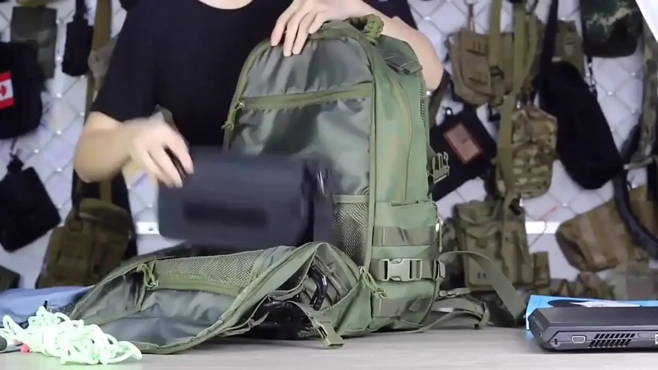 Man Military Tactical Backpack Outdoor Waterproof Camping
