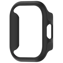 Durable Protective Case with HD Tempered Glass Cover for Smartwatch (Black)