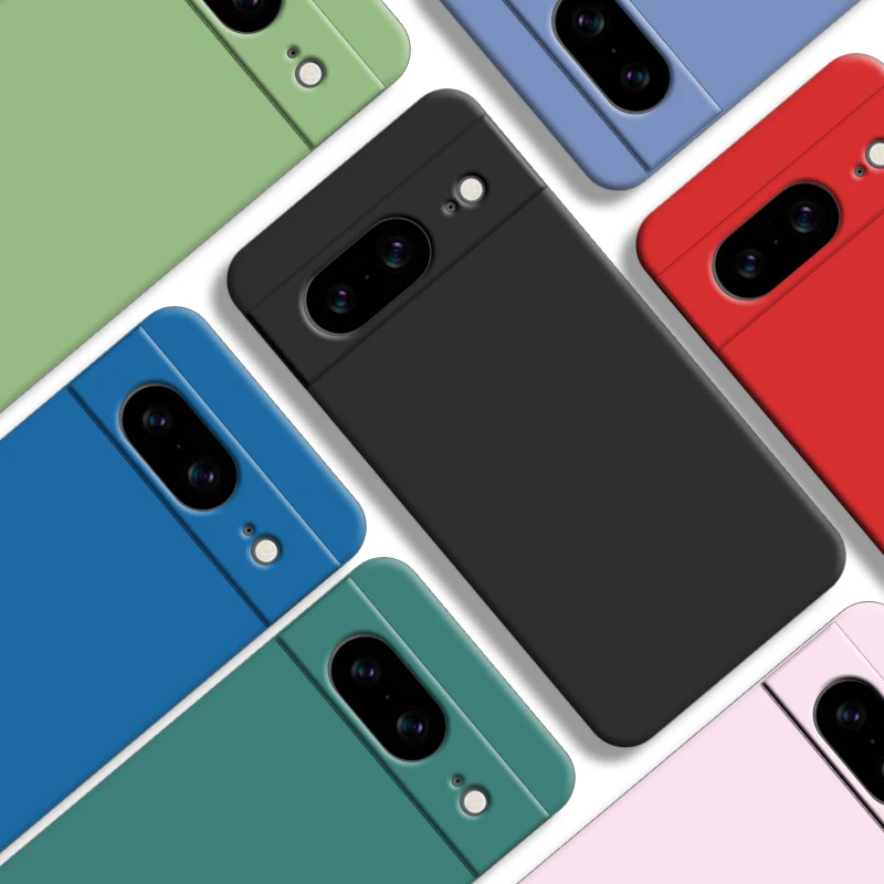 Per Google Pixel 8 Custodia Per Pixel 6A 7A 6 7 8 Cover Paraurti Antiurto In Gomma Siliconica Liquida Originale Per Google Pixel 6 7 8 Pro