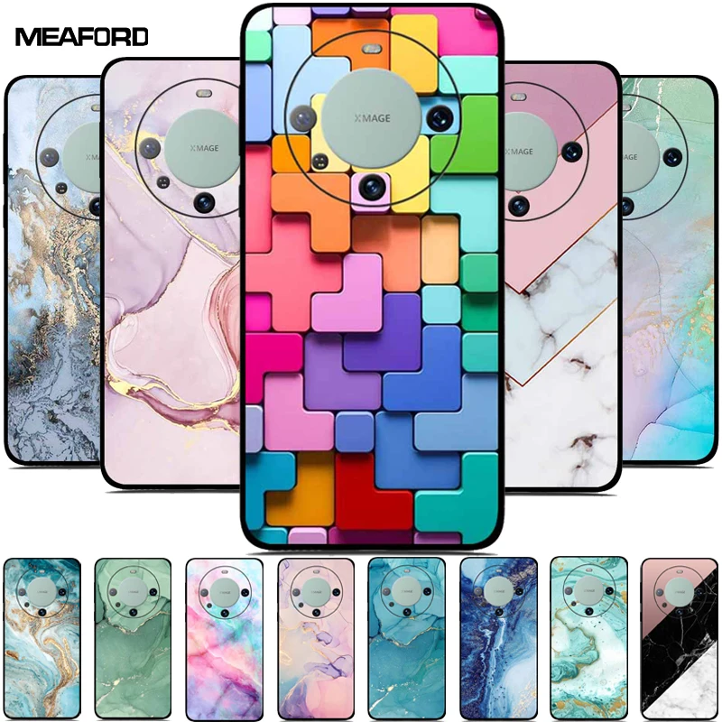 Per Huawei Mate 60 Case Mate 60 Pro Custodia Morbida In Silicone Tpu Antiurto Per Huawei Mate 60 Pro 5G Cover Posteriore Coque Aln-Al00