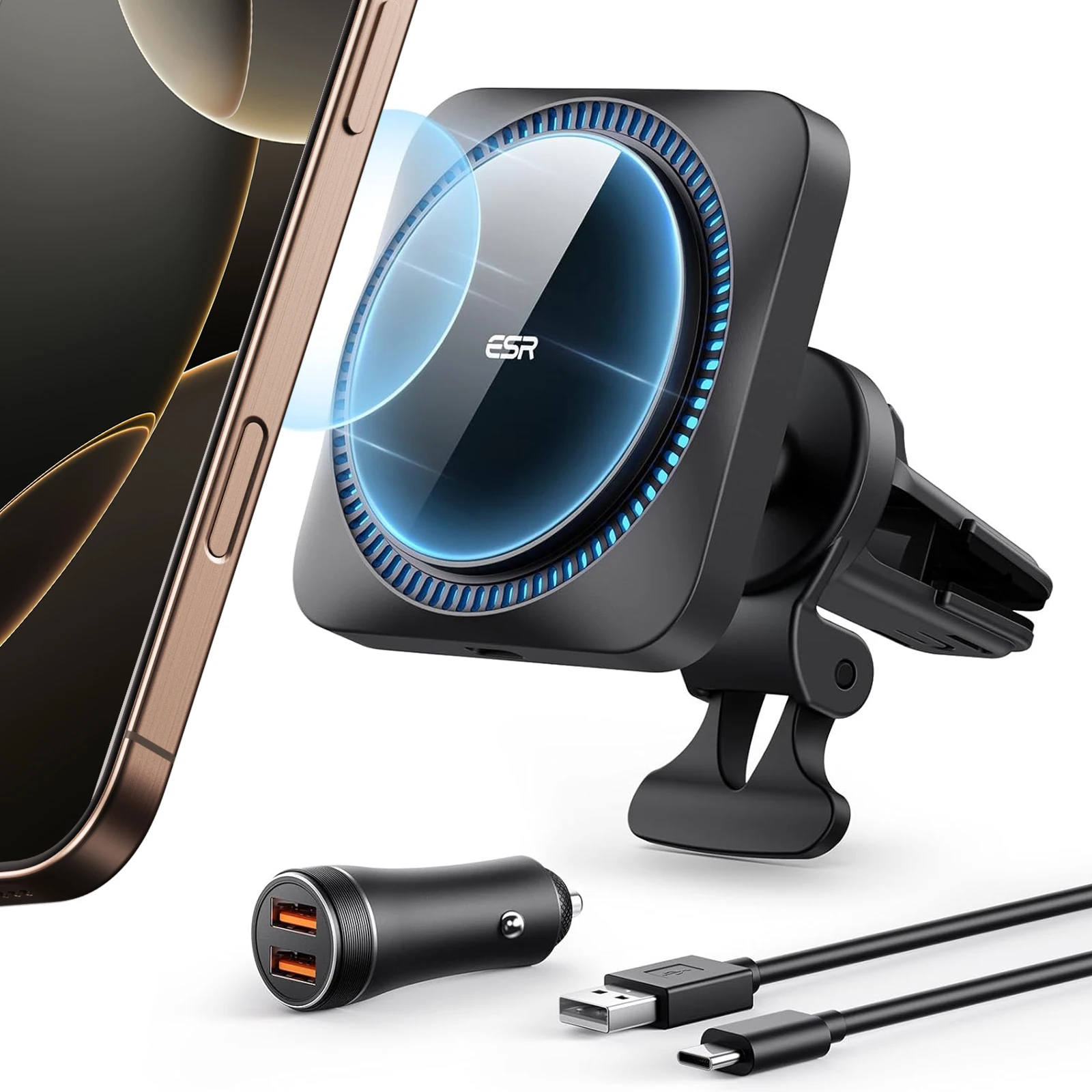 Esr Halolock Magsafe ESR For 15W MagSafe Car Mount Charger