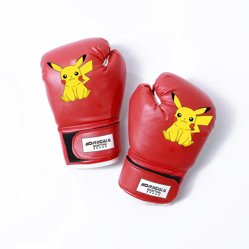 Pokemon Pikachu Boxing Gloves Cartoon Professional Gloves Safe
