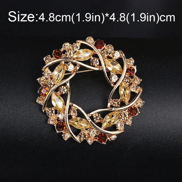 Spilla Con Strass A Fiore - Decorazione Per Abiti E Accessori - Per Matrimoni E Feste - Foto 8