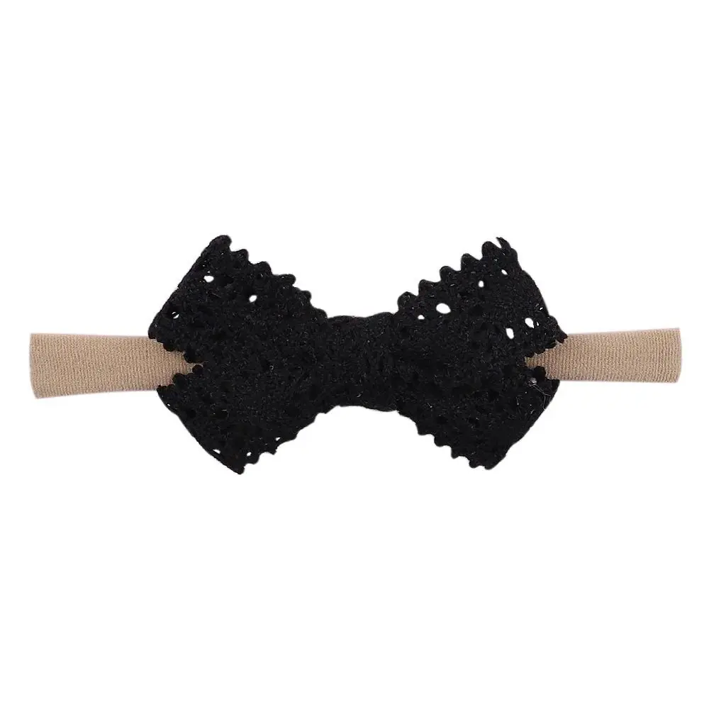 Nylon Baby Girl Headbands Soft Lace Bowknot Hair Accessories