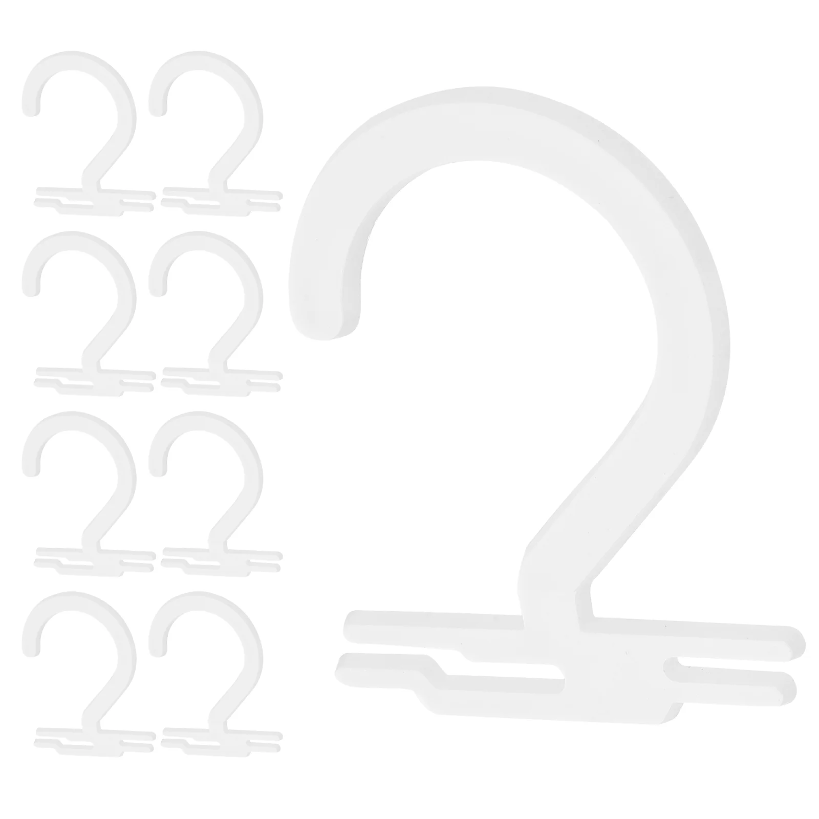 

50pcs Sock Display Hooks Slot Design Plastic Stocking Hanger for Store Shopping Mall