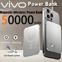 VIVO 50000mAh Portable Magnetic Wireless Power Bank PD22.5W Fast Charging External Battery for Magsafe For iPhone Samsung Xiaomi