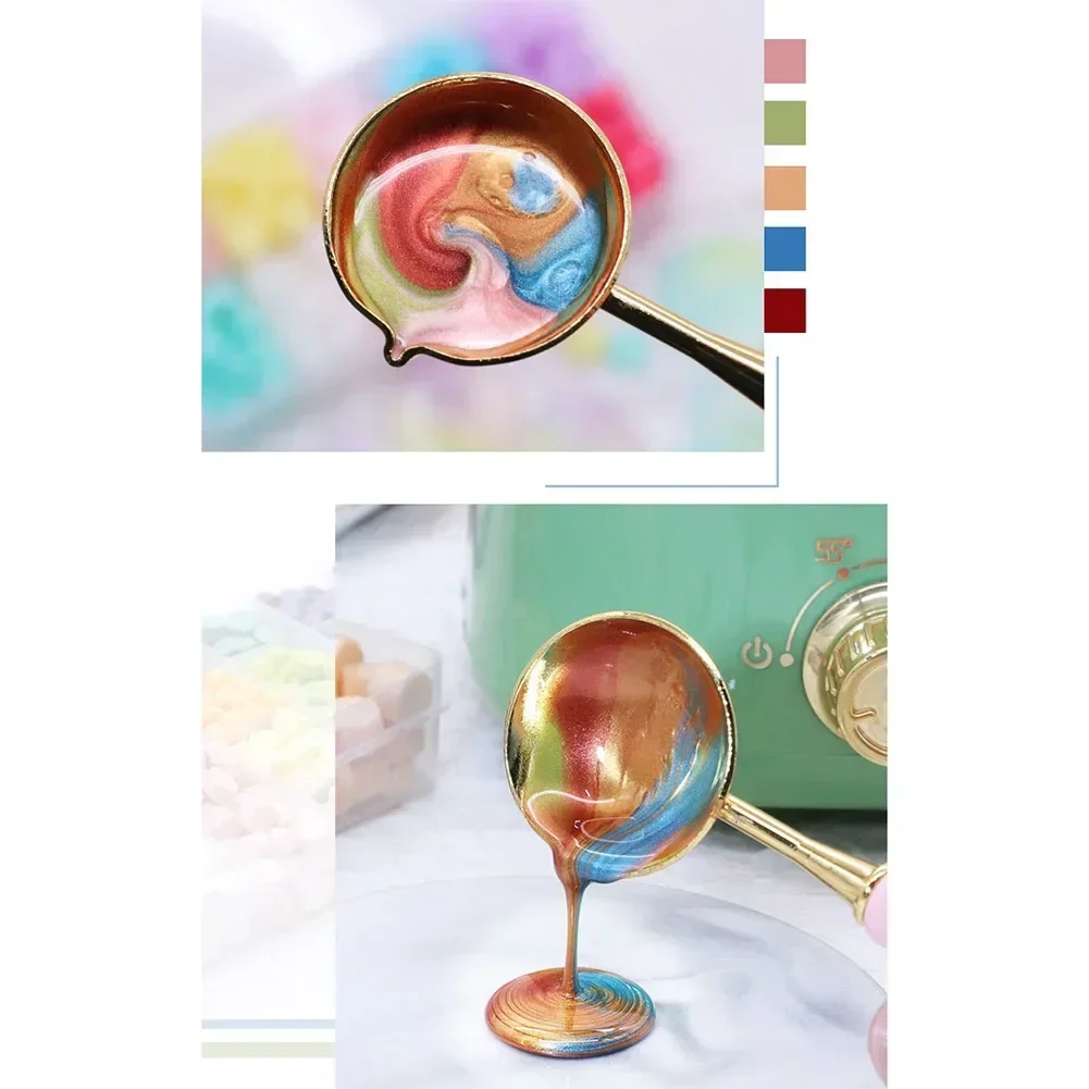 Retro Sealing Wax Seal Stamp Kit 10/15 Grids Colorful Sealing Wax Bead DIY Birthday Party Invitation Decor Gift Card Making Tool sealing wax beads sealing wax beans wax seal beads sealing wax stamp
