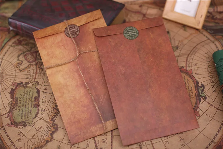 Kraft paper envelopes 10pcs 12*20cm kraft paper envelopes mailing envelopes