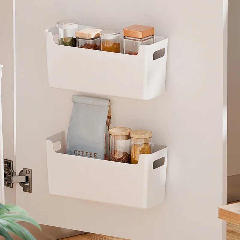 New Cling Film Rack Inside Cabinet Wall Shelf Shelves Spice Rack Dish Drying Cabinet Door Organiser For Kitchen