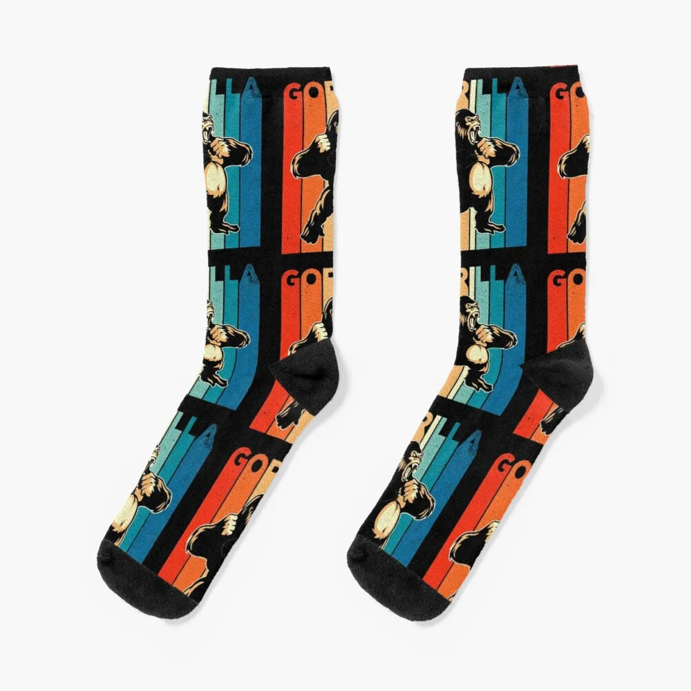 

Gorilla Tag - Cool Gorilla Vintage Retro T-Shirt - Gorillas Costume Socks Cool Socks Man Gift Idea Compression Socks Men
