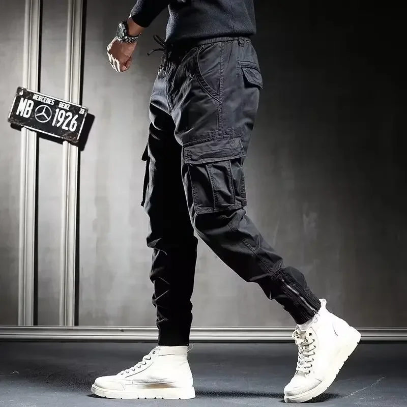 Man Tactical Military Cargo Pants Spring Men Techwear High Quality Outdoor Hip Hop Work Stacked Trend Slacks Harem Y2k Trousers
